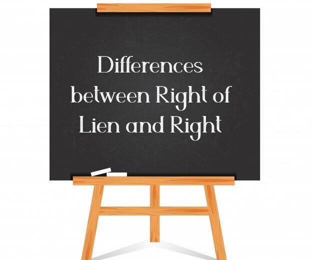 Differences between Right of Lien and Right of stoppage in transit