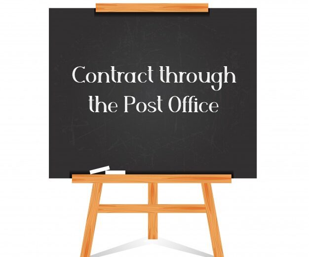 Contract through the Post Office