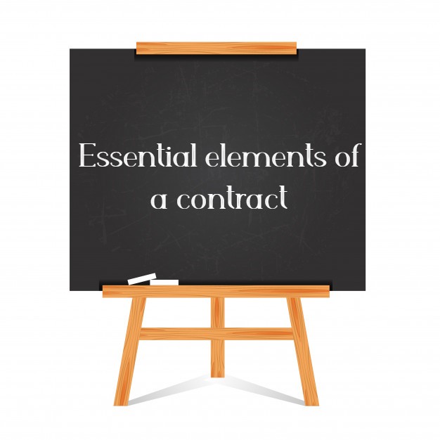 Essential elements of a contract