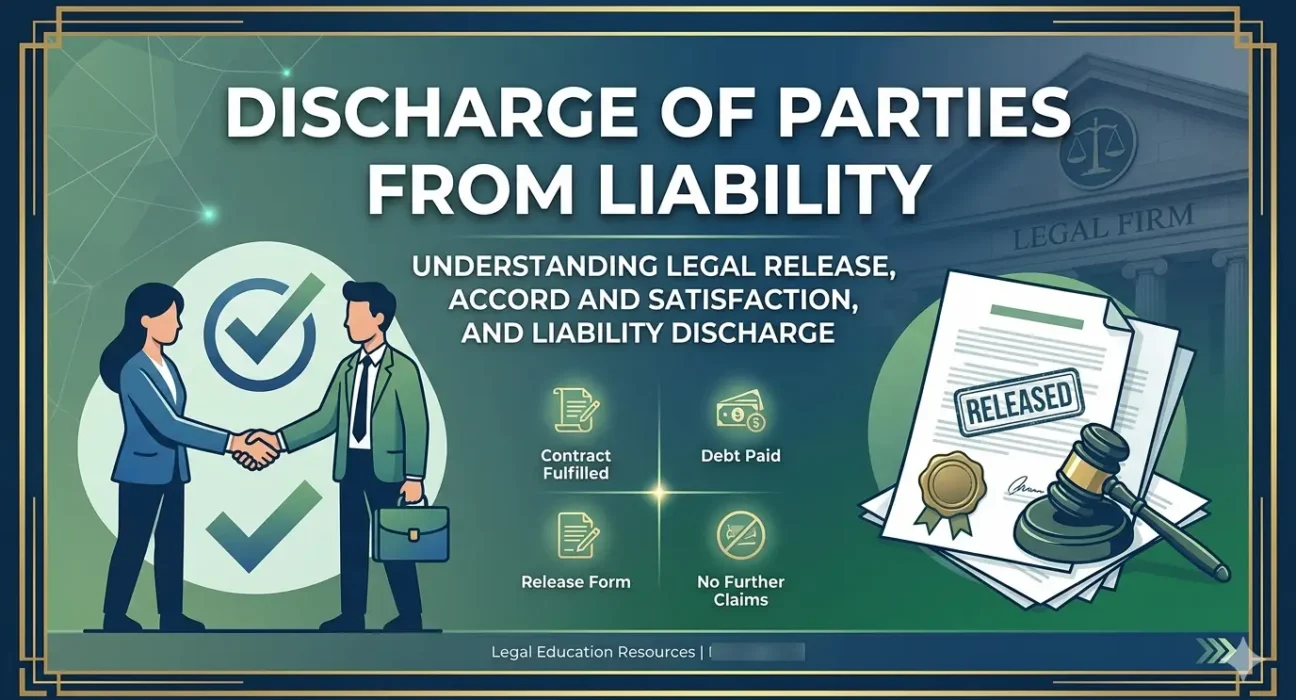 Discharge of Parties from Liabilites