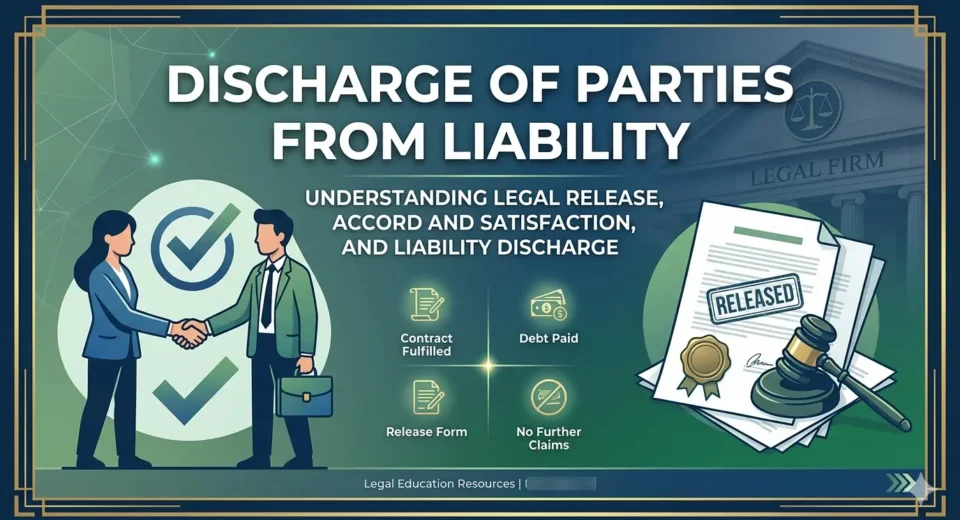 Discharge of Parties from Liabilites