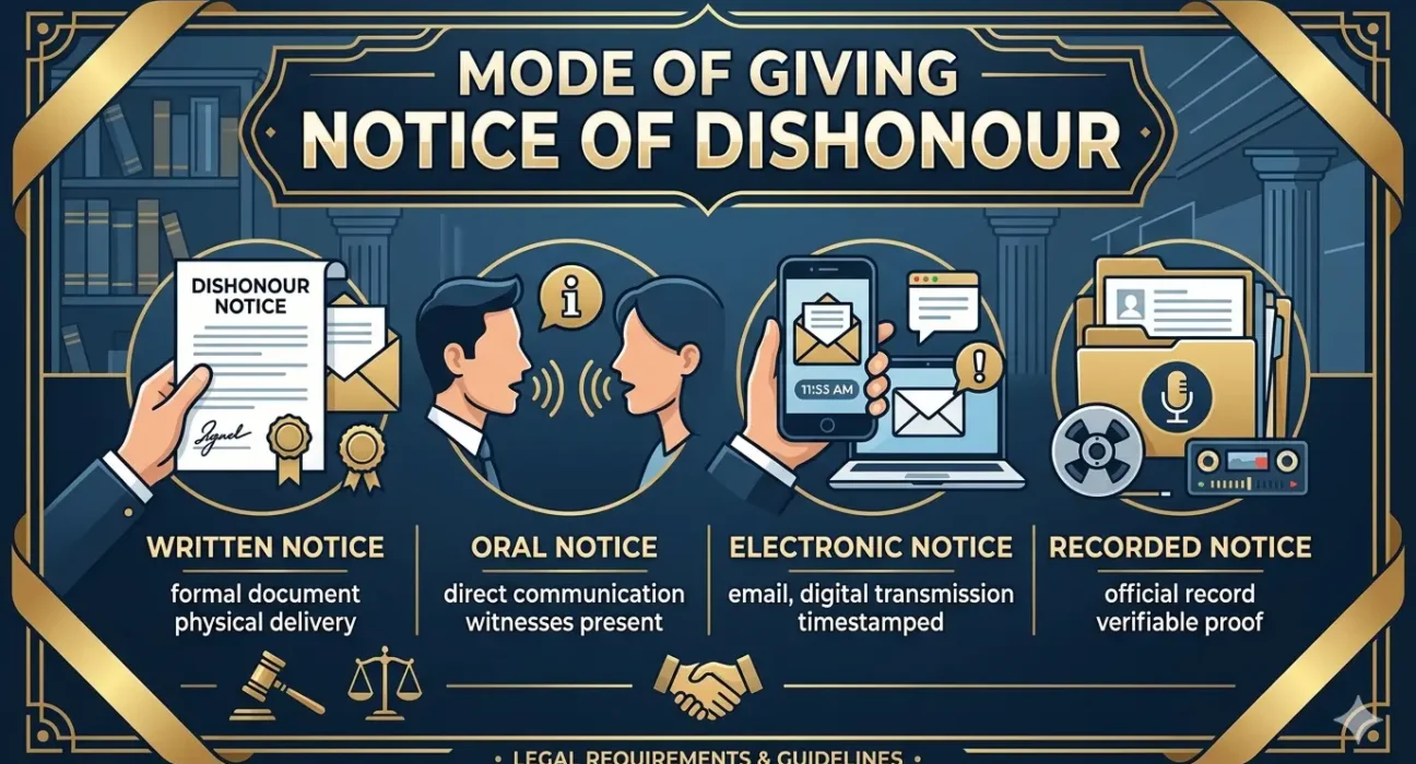 Mode of giving Notice of dishonour