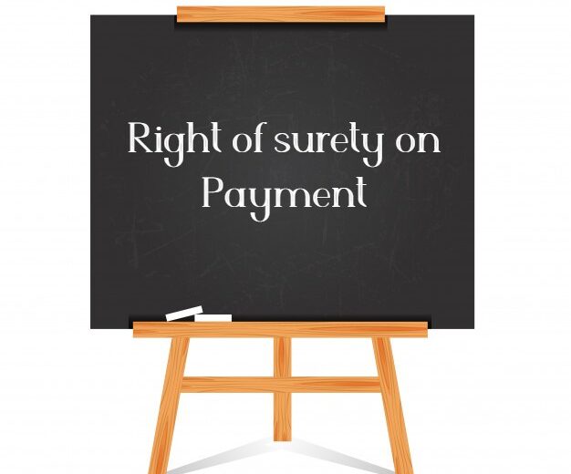Right of surety on Payment