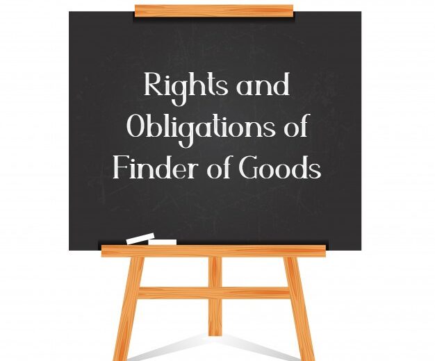 Rights and Obligations of Finder of Goods