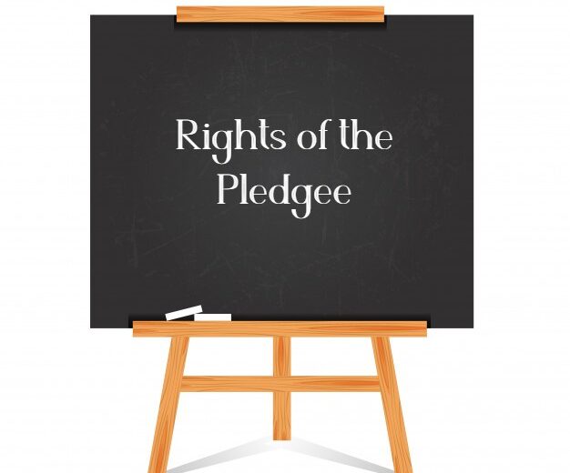 Rights of the Pledgee