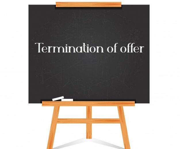 Termination of offer