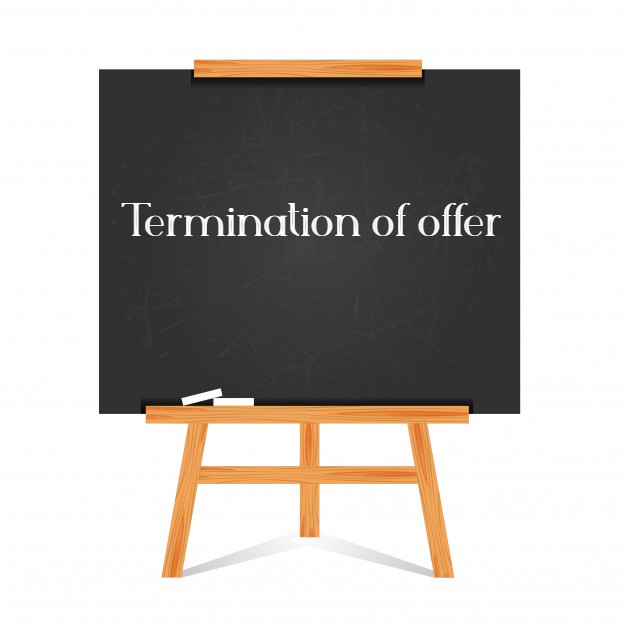 Termination of offer