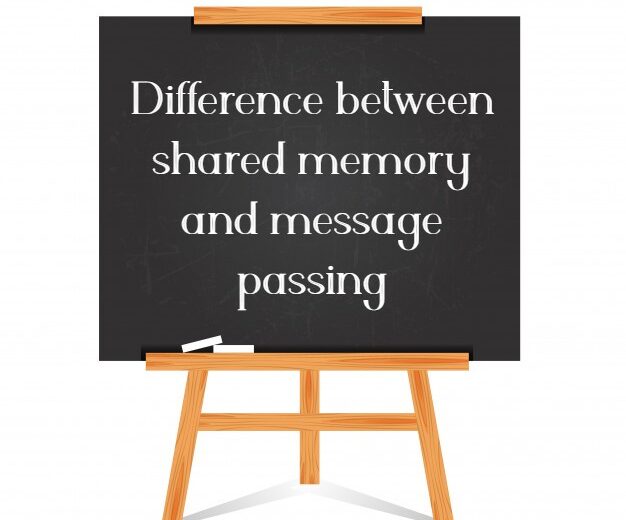 Difference between shared memory and message passing