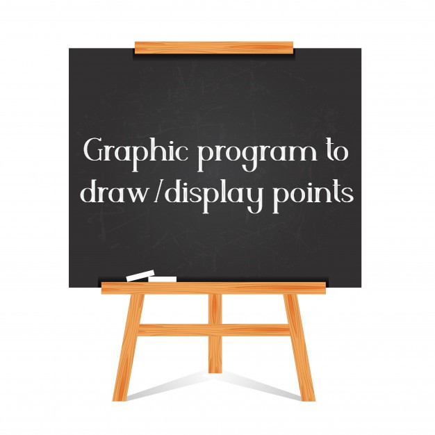 Graphic program to draw/display points