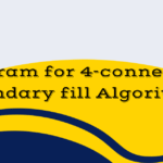 Program for 8 connected Boundary fill Algorithm