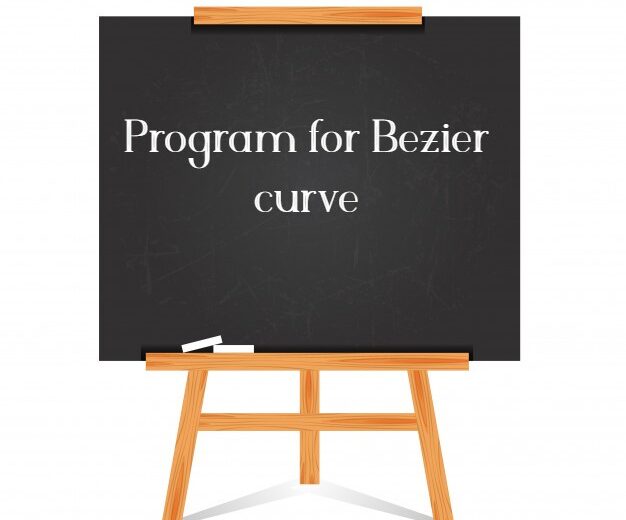 Program for Bezier curve