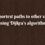 Implement any scheme to find the optimal solution for the travelling salesman problem