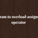 Program to overload ‘+’ operator for concating the strings