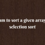 Program to search a number using Linear Search
