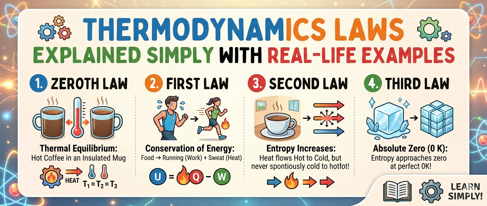 thermodynamics laws explained simply