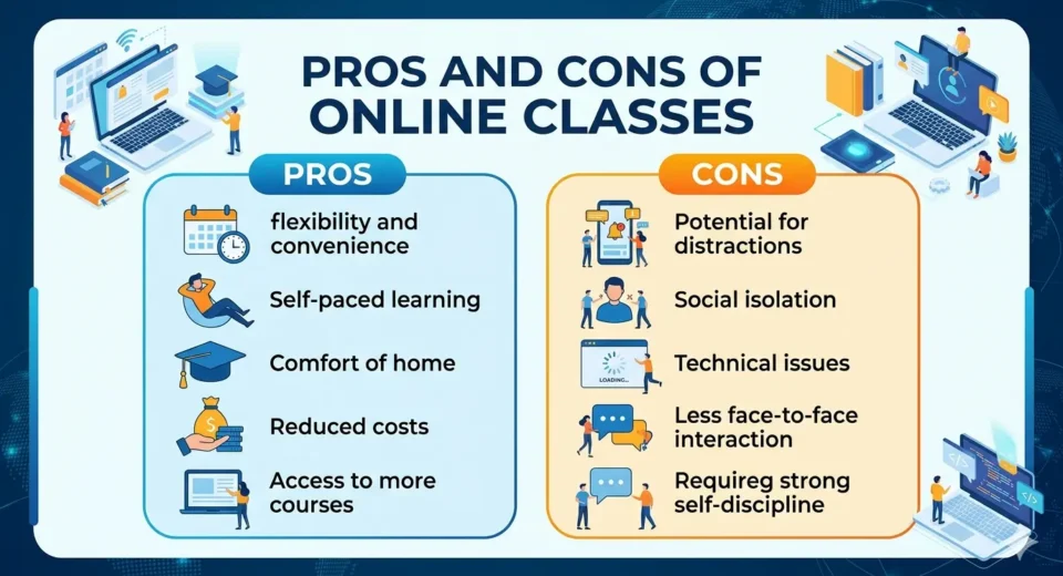 Pros and Cons of Online Classes